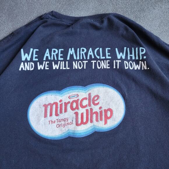 Y2K Miracle Whip Don't Be So Mayo Black Funny Shirt Large - Picture 6 of 7